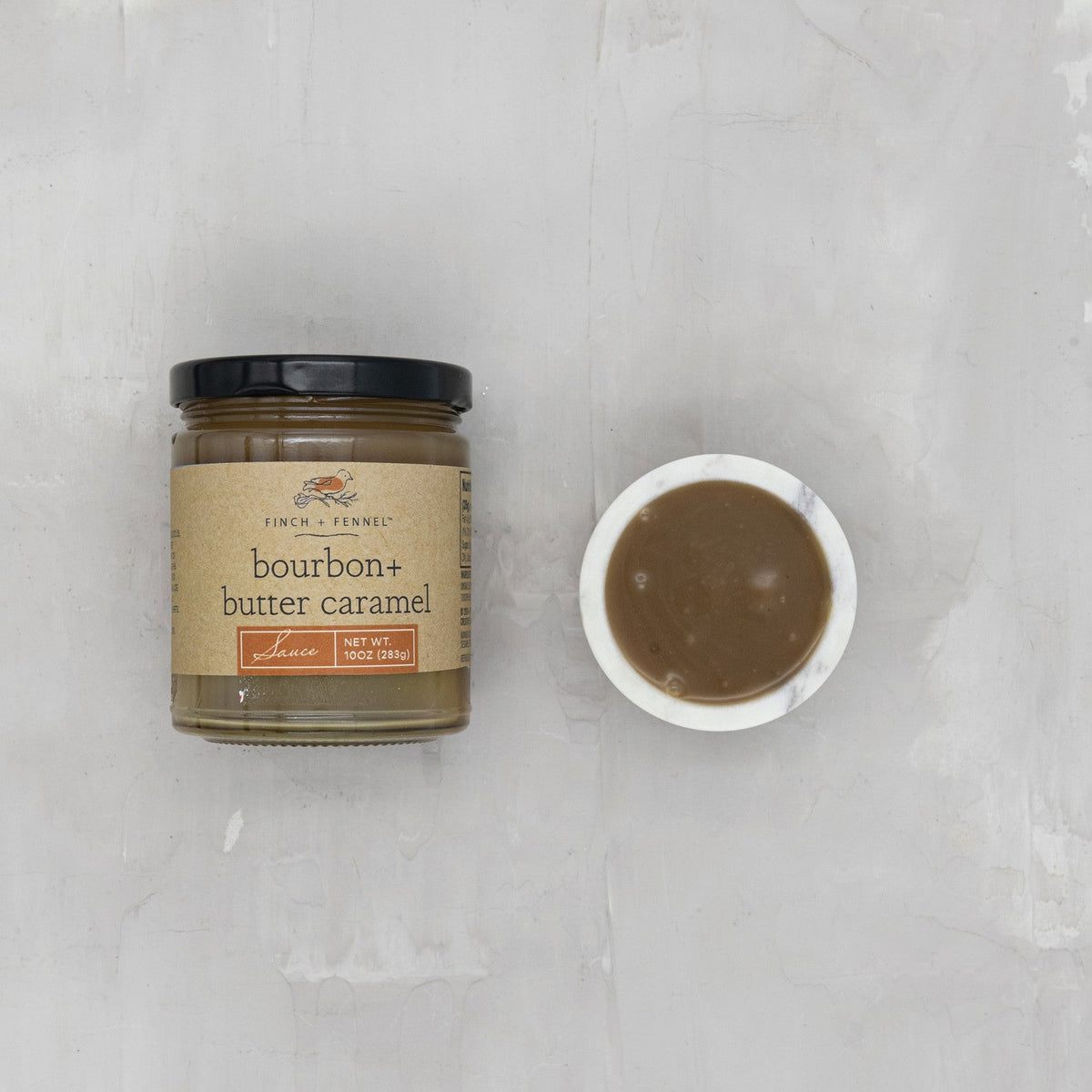 Bourbon + Butter Caramel Sauce, 10oz