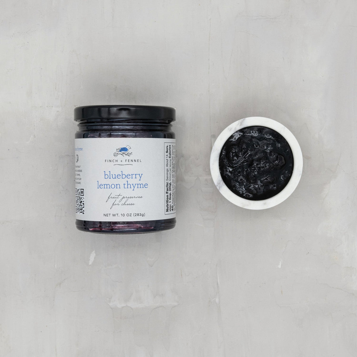 Blueberry Lemon Thyme Fruit Preserves for Cheese, 10oz